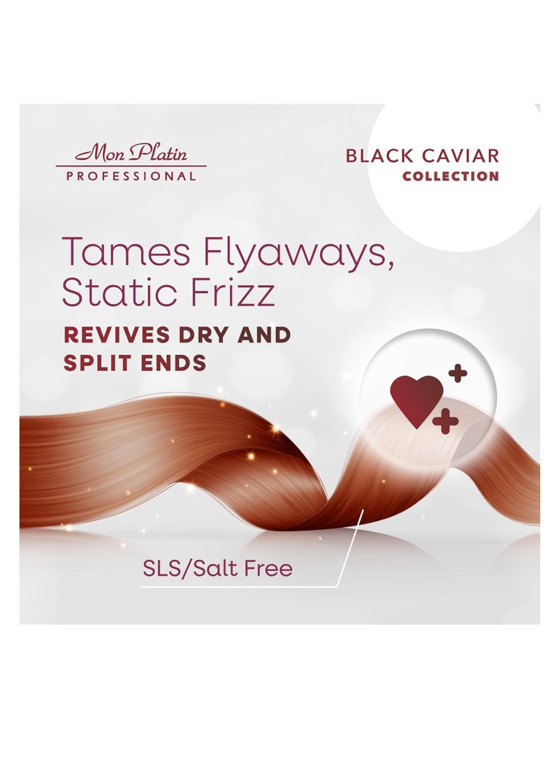 Mon Platin Professional Black Caviar Hair Cream, Luxurious Nourishing Styling Cream for Smooth & Shiny Hair, Ultimate Hair Care, Hair Styling Cream with Silk Protein & Antioxidant Herbal Essences 400ml  - Image 3