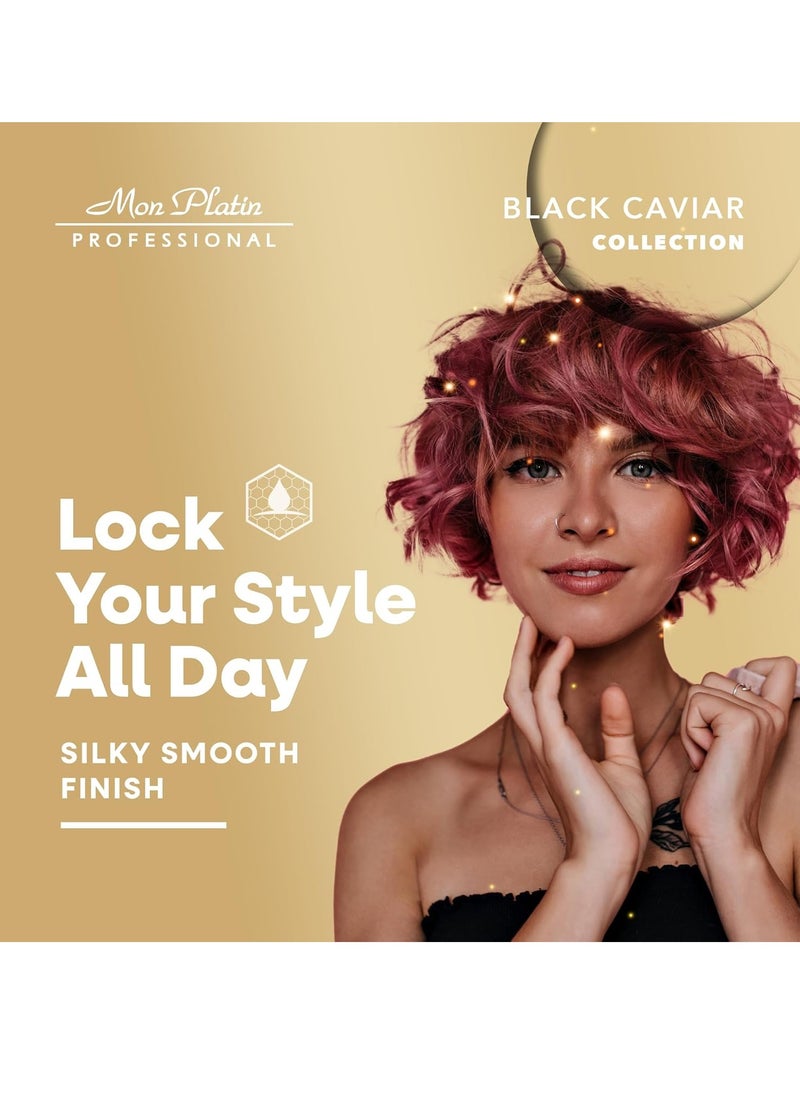 Mon Platin Professional Black Caviar Hair Cream, Luxurious Nourishing Styling Cream for Smooth & Shiny Hair, Ultimate Hair Care, Hair Styling Cream with Silk Protein & Antioxidant Herbal Essences 400ml  - Image 4