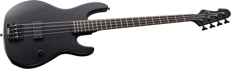 ESP LTD AP4 Black Metal Bass Guitar Black Satin - Image 4