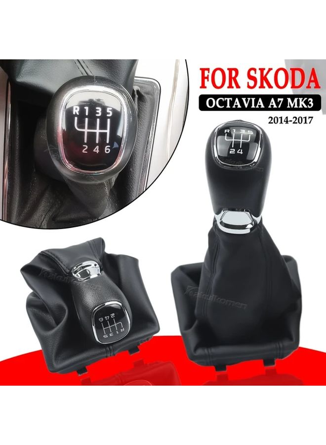 Genuine 6 Speed Manual Shifter Shift Knob For Skoda Octavia 2014 2017 - Image 5
