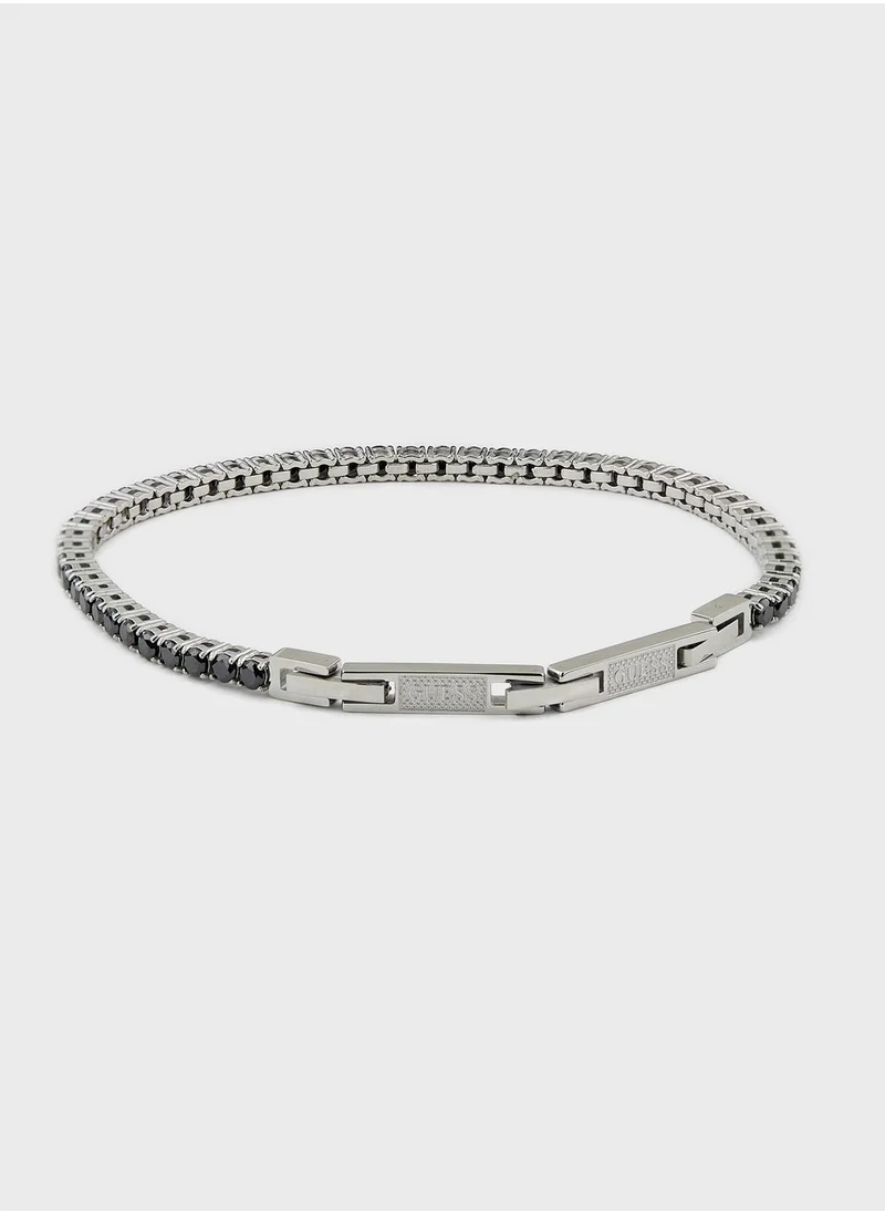 GUESS Casual Logo Buckle Bracelet