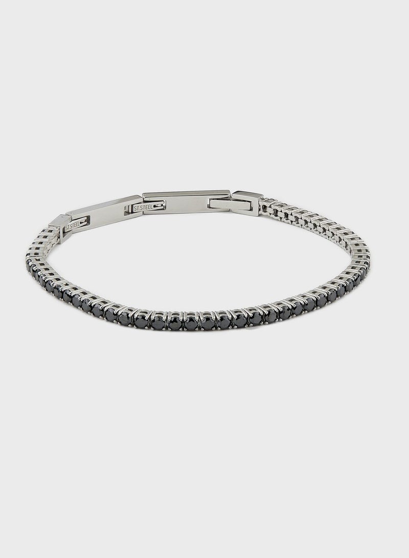 GUESS Casual Logo Buckle Bracelet - Image 1