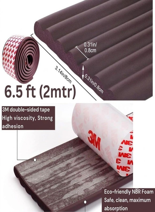 DANSR Corner Protector for Sharp Edges,2 Meter Extra Soft Thick Foam Edge Guard Strip,Baby Proofing Products for Kids,Table Corner Protectors for Furniture, Desk, Cabinet Wall Safety, Brown(Pack of 1) - Image 2