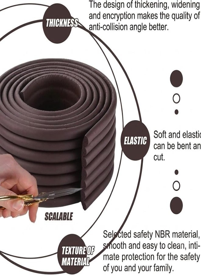 DANSR Corner Protector for Sharp Edges,2 Meter Extra Soft Thick Foam Edge Guard Strip,Baby Proofing Products for Kids,Table Corner Protectors for Furniture, Desk, Cabinet Wall Safety, Brown(Pack of 1) - Image 5