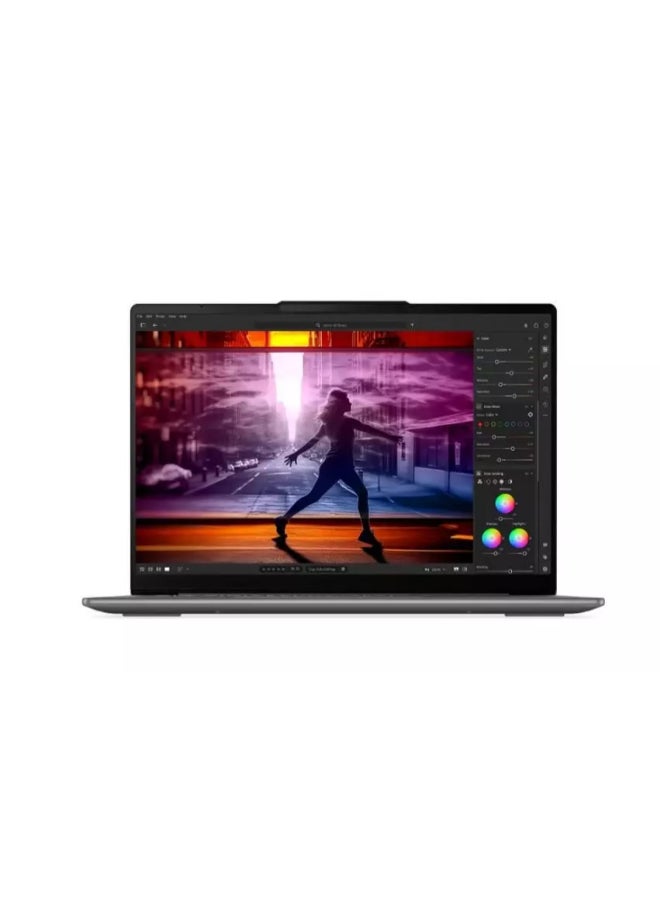 لينوفو لابتوب Yoga Slim 7 14IMH9 بشاشة OLED مقاس 14 بوصة (1920×1200)، معالج Intel Core Ultra 7-155H، ذاكرة وصول عشوائي DDR5 سعة 16 جيجابايت، قرص صلب SSD سعة 512 جيجابايت، نظام التشغيل Windows 11 Home، يدعم اللغتين الإنجليزية والعربية، لون رمادي قمري الإنجليزية/العربية رمادي قمري - Image 1