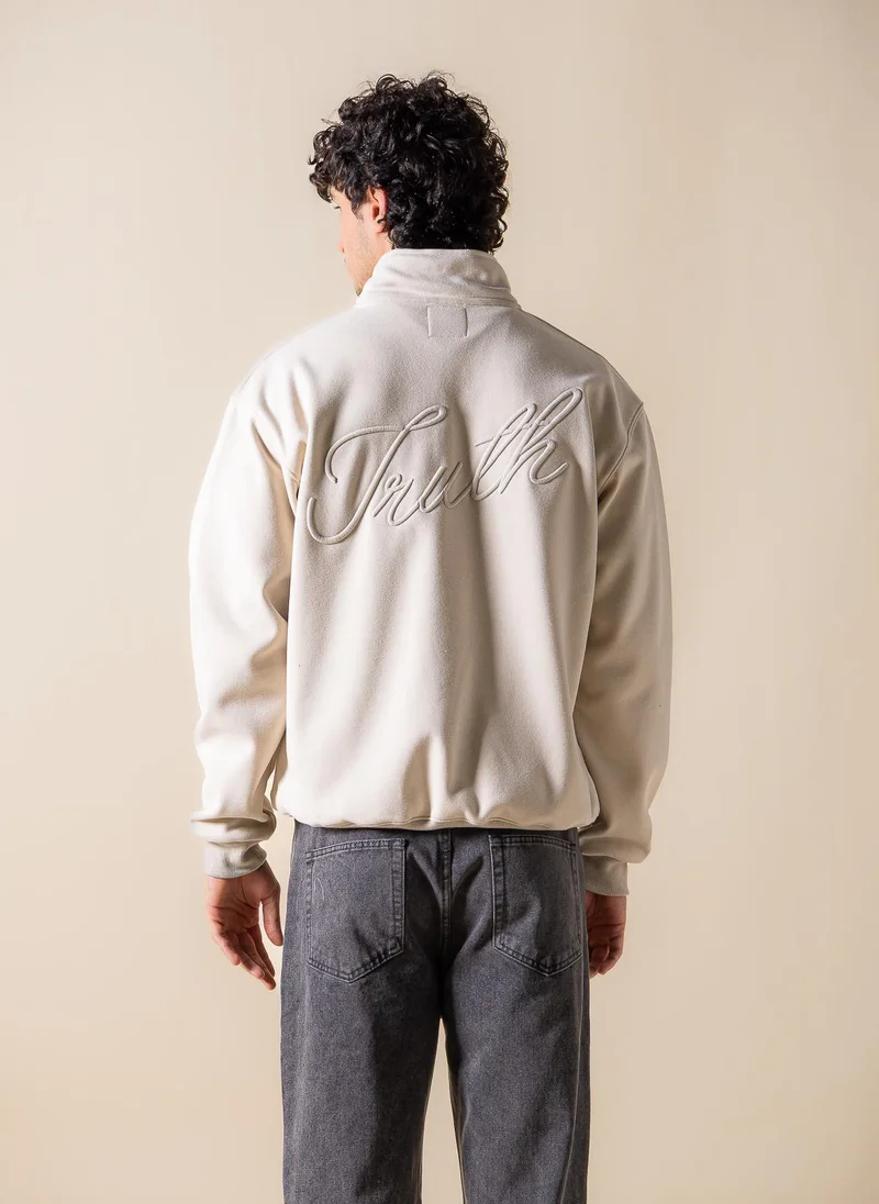 SHAPES EMBROIDERED QUARTER-ZIP SWEATSHIRT