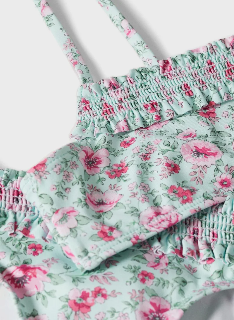 MANGO Kids Floral Print Bikini