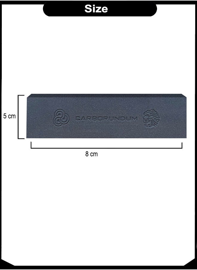 A TO Z Brazilian Carborundum Knife Sharpening Stone – 108S Dual Grit Combo, Durable & Long Lasting Knife & Blade Sharpener, Compact 8 x 5 cm Block  - Image 5