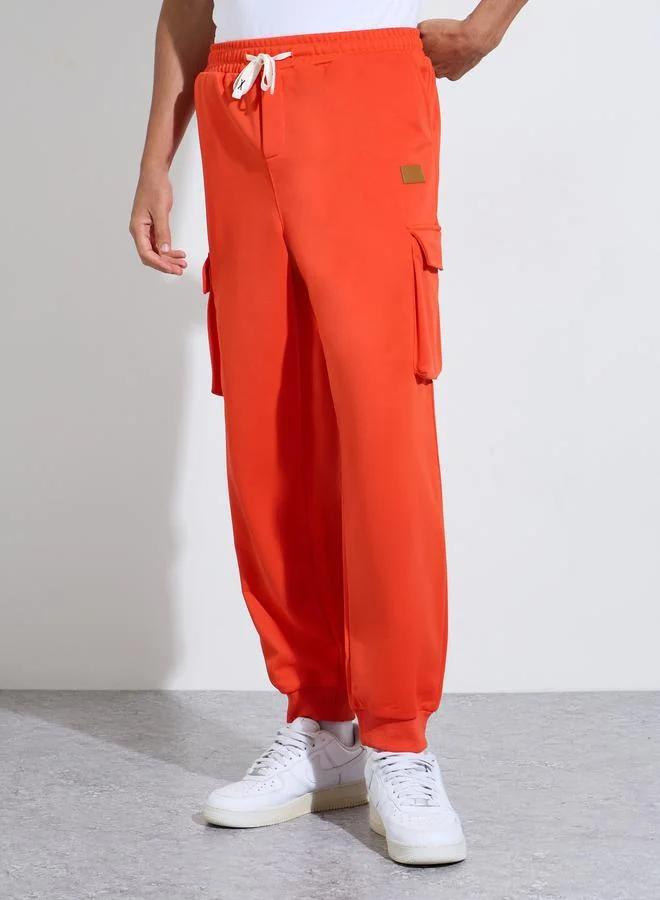 Take Two Men Solid Joggers with Drawstring