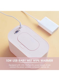 Bukela Wet Wipe Warmer USB Baby Wet Wipe Warmer 3 Temperature Modes Diaper Wipe Warmer 10W Constant Temperature Large Capacity Portable Baby Wet Wipe Warmer Dispenser for Home Car Travel  - Image 5