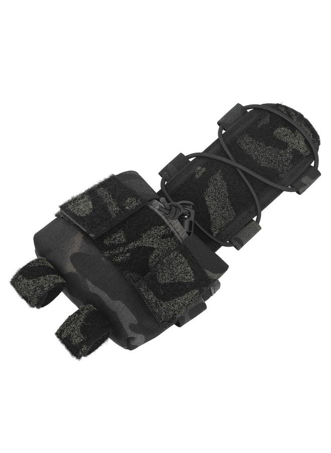 Helmet Battery Pouch for MK2 Kaudura Helmet Battery Pack Storage Bag Accessory with Hook and Loop for Shooting Cycling Hiking Camping BCP