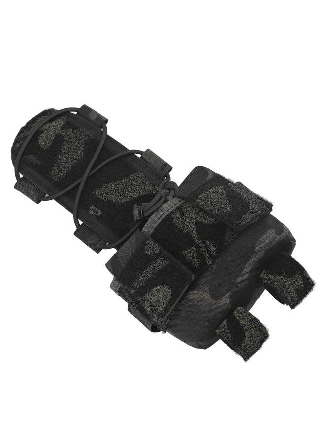 Helmet Battery Pouch for MK2 Kaudura Helmet Battery Pack Storage Bag Accessory with Hook and Loop for Shooting Cycling Hiking Camping BCP