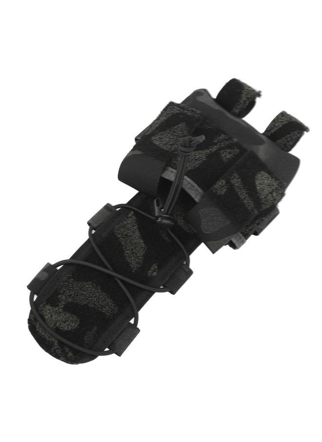 Helmet Battery Pouch for MK2 Kaudura Helmet Battery Pack Storage Bag Accessory with Hook and Loop for Shooting Cycling Hiking Camping BCP