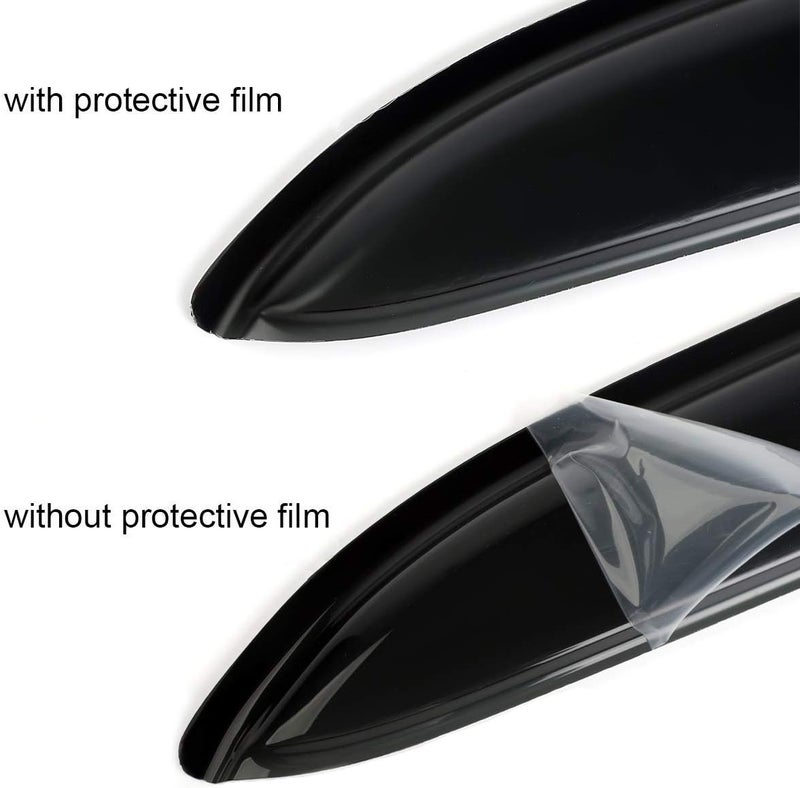 Kucaruce Sun Rain Guards Window Wind Deflector for 2005-2015 Nissan Xterra - 4pcs Dark Smoke Vent Visor - Image 5