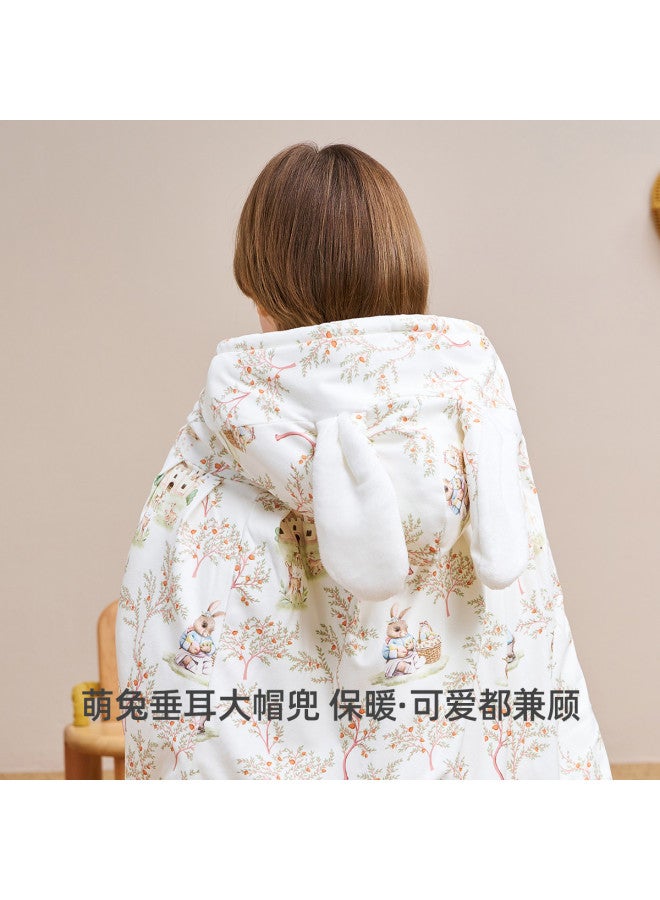 YISHUANGER Baby Windproof Cape Warm Infant Cloak Winter Thickened Children's Windproof Jacket With Hand Openings - Image 3