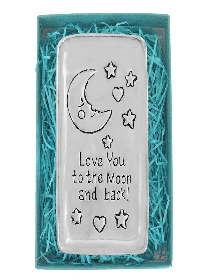 Basic Spirit Love to Moon Pewter Small Tray Trinket Dish Ring Holder Gift Box - Image 2