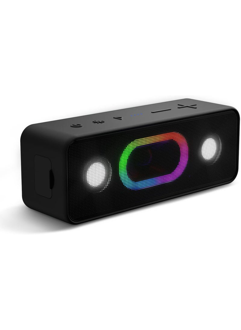 OHAYO S11 Protable Bluetooth Speaker, 24W Loud Deep Bass(BT5.3/Aux), 24H Playtime, 5 RGB Modes,TWS Stereo Pairing, IPX6 Waterproof Wireless Speaker for Shower/Beach/Desert Camping/Gift–Built-In Mic - Image 1