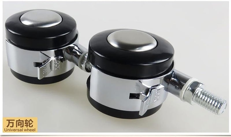 2 Inch M10x14mm Alloy Furniture Wheels Quiet Caster Desk Pulleys 2Pcs - Image 5