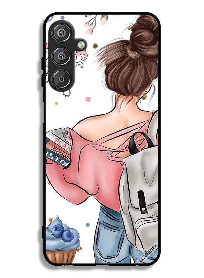 Covernex Samsung Galaxy M15 5G Protective Case Cover Books In Girl Hand Art - Image 1