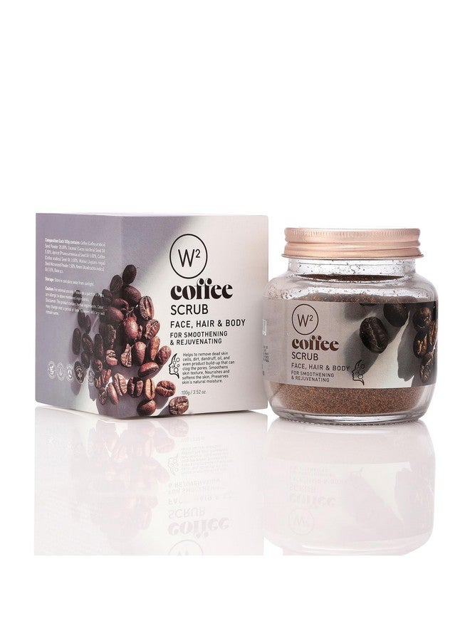 W2 Why Wait Coffee Scrub | Helps remove dead skin cells, dirt, dandruff, oil|Unclog Pores | 100 gm - Image 1