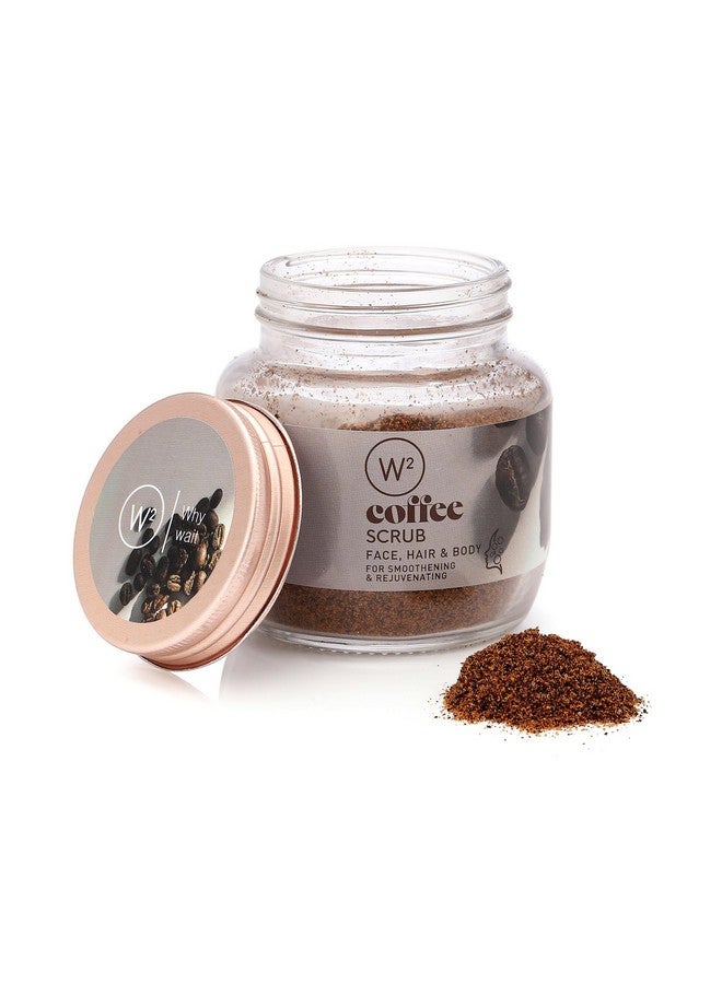 W2 Why Wait Coffee Scrub | Helps remove dead skin cells, dirt, dandruff, oil|Unclog Pores | 100 gm - Image 2