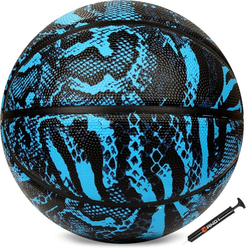 And1 Chaos Basketball: Official Regulation Size 7 (29.5 inches) Rubber - Deep Channel Construction Streetball, Made for Indoor Outdoor Basketball Games - Image 2