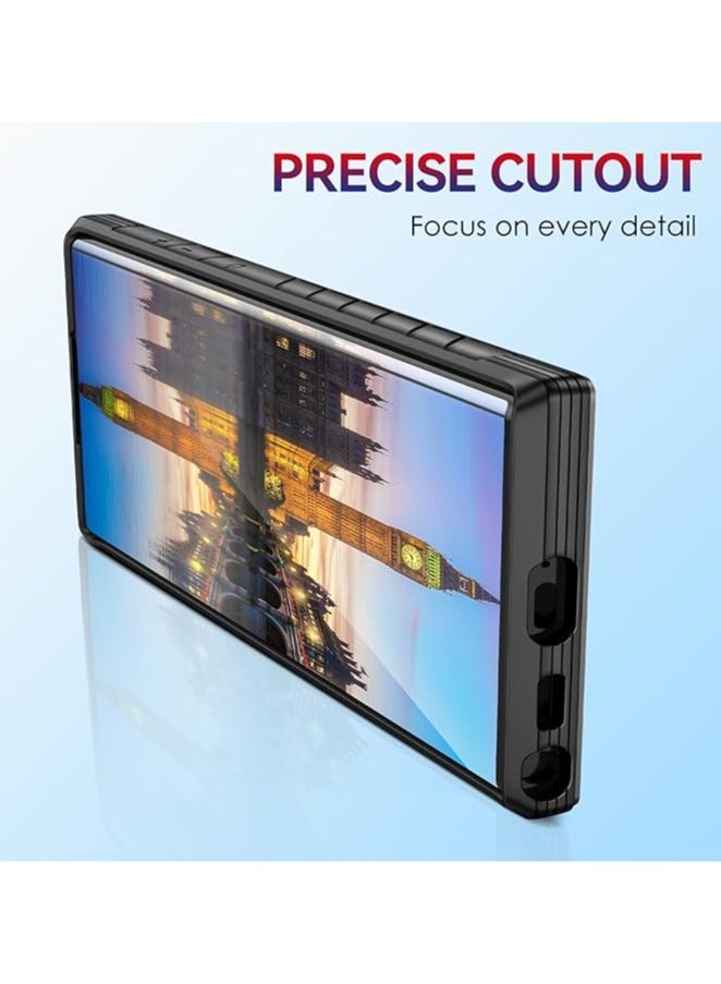 عام علبة واضحة متوافقة مع Samsung Galaxy S23Ultra/ S23Plus/S23، مصممة لتحمل الصدمات بقوة مع حماية مزدوجة وفقاً للمعايير العسكرية، مصنوعة من البوليكربونات والألومنيوم للحماية القصوى. - Image 4