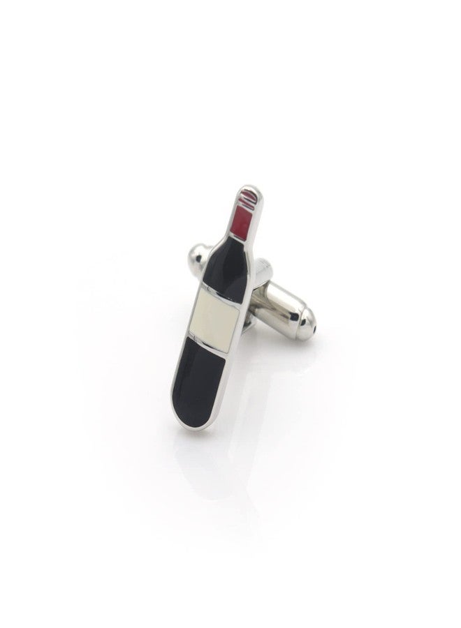 Vcufflinks Wine Bottle and Glass Cufflinks - Image 5