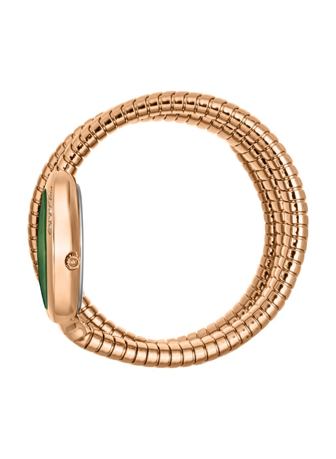 Just Cavalli ساعة جست كافالي جلام إيفو 5 دوبيو للنساء بمينا باللون الذهبي الوردي والأخضر - JC1L228M0055 - Image 2