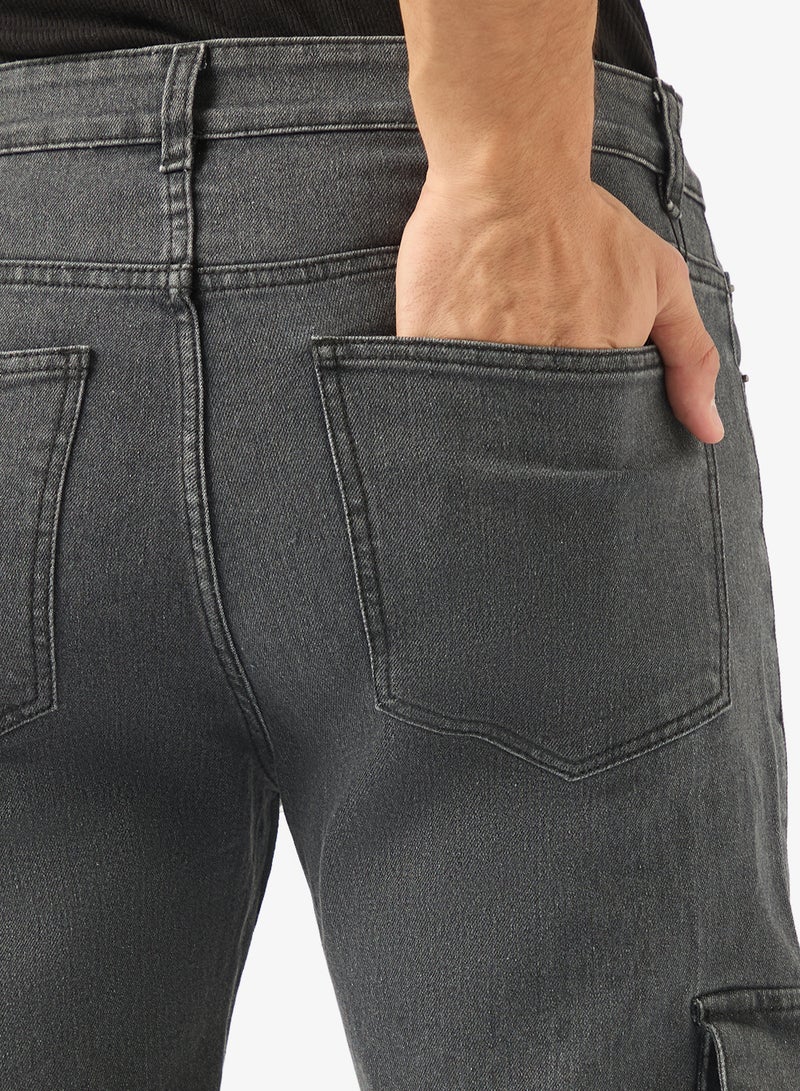 سفنتي فايف بنطال كارجو بقصة مستقيمة - Image 5