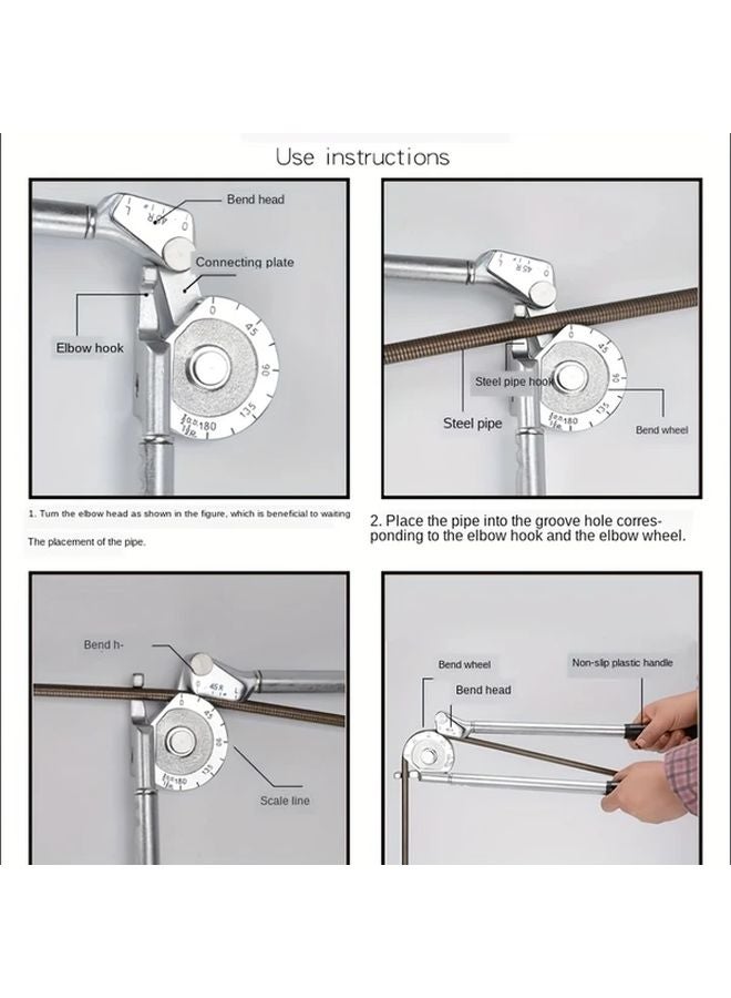 CT 364 05 8mm 5 6 Inch Manual Copper Tube Bender Dual Scale Ratchet HVAC Plumbing Tool - Image 4