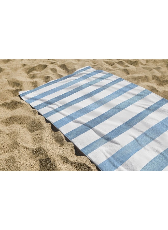Mintra Printed Terry Microfiber Towel Size 70 X 140 Cm 24 Oceans  - Image 1