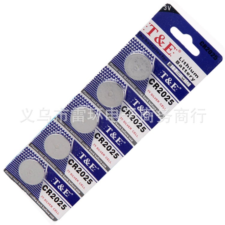 TE hardcover CR2025 3v thin button battery car toy high capacity button lithium battery original - Image 3