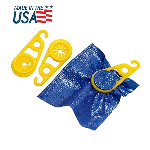 ACCUSHARP Super Snaps Tarp Clips for Outdoor Camping, Tent, Awning, Banner, Cover, Tarps, and Plastic Sheeting, Grommet Replacement, 15 Pieces - Image 2