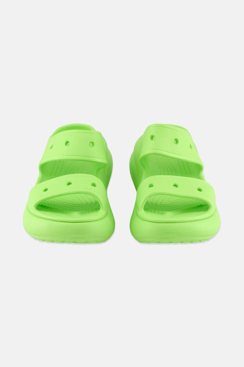 crocs حذاء نسائي سهل الارتداء بكعب عريض، ليموني - Image 4