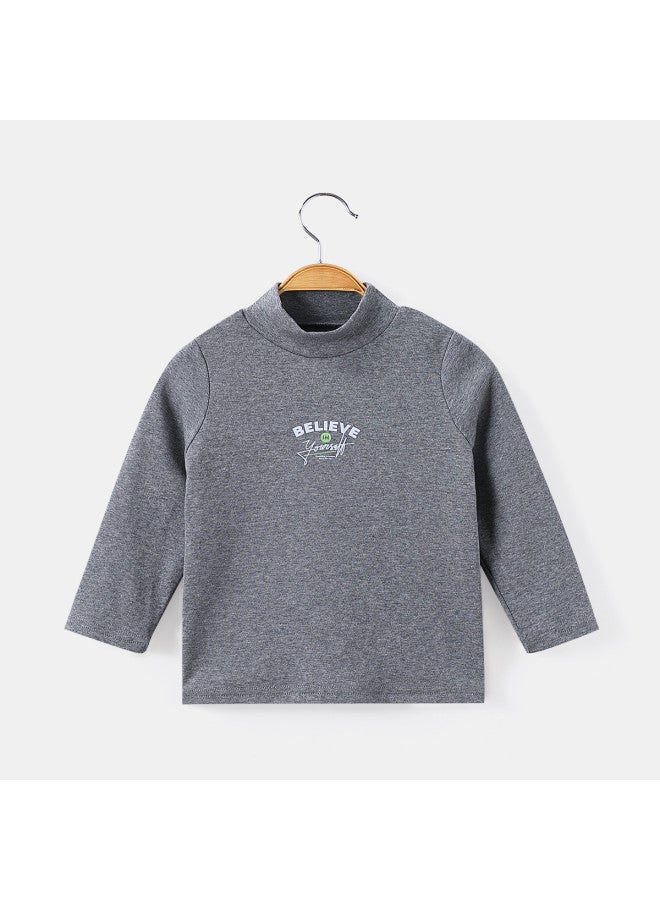 Boys' Autumn/winter Stylish And Versatile Long-sleeve T-shirt Children's Base Layer - Image 3