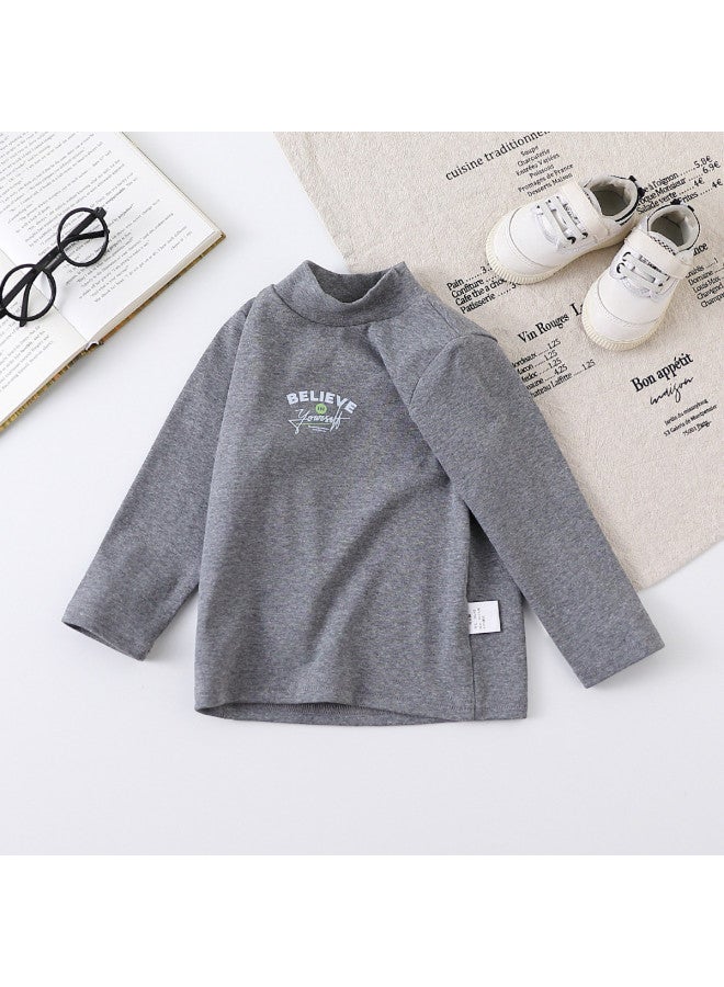 Boys' Autumn/winter Stylish And Versatile Long-sleeve T-shirt Children's Base Layer - Image 2