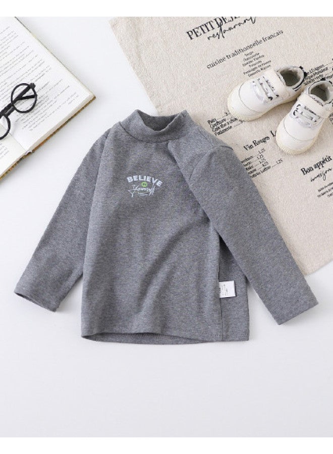 Boys' Autumn/winter Stylish And Versatile Long-sleeve T-shirt Children's Base Layer - Image 1