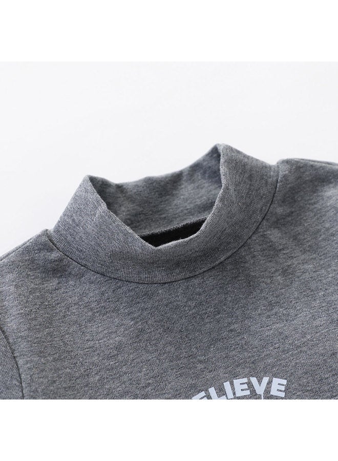 Boys' Autumn/winter Stylish And Versatile Long-sleeve T-shirt Children's Base Layer - Image 5