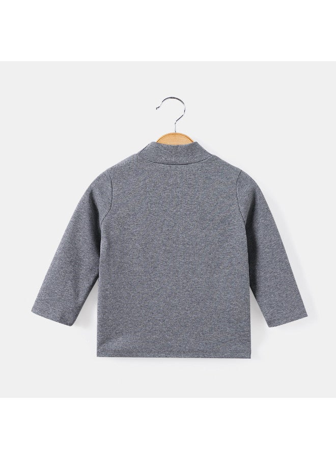Boys' Autumn/winter Stylish And Versatile Long-sleeve T-shirt Children's Base Layer - Image 4