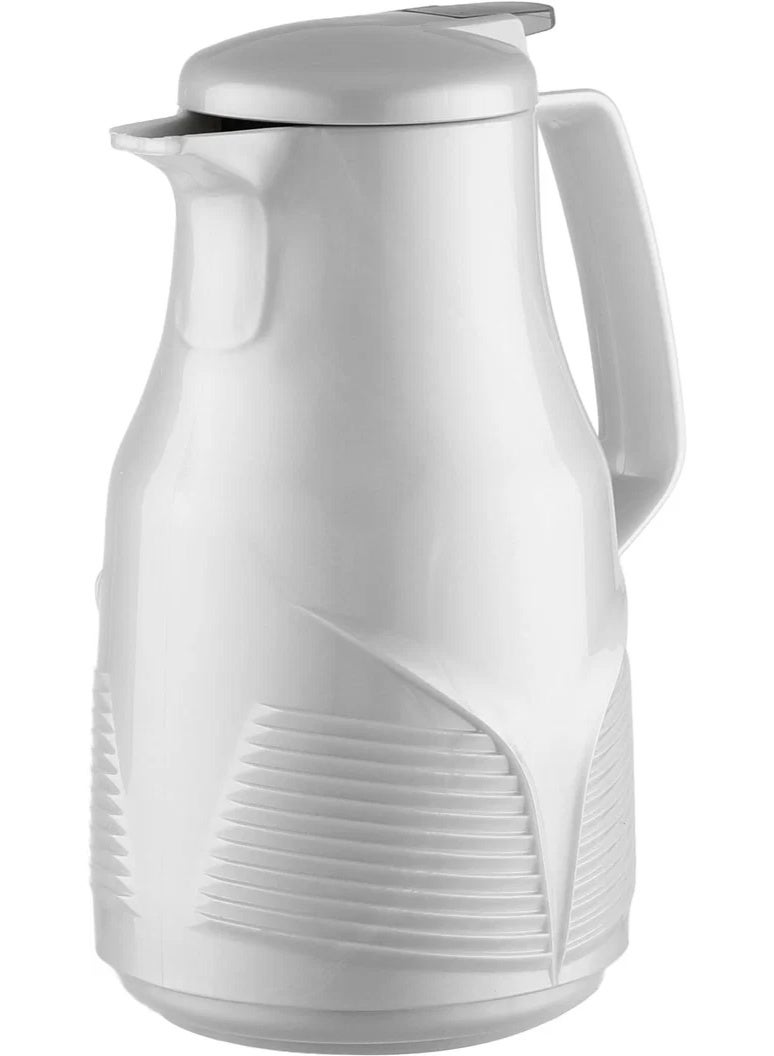 RHINE thermos, 1 liter, thermal glass inner shell, plastic outer shell - silver - Image 3