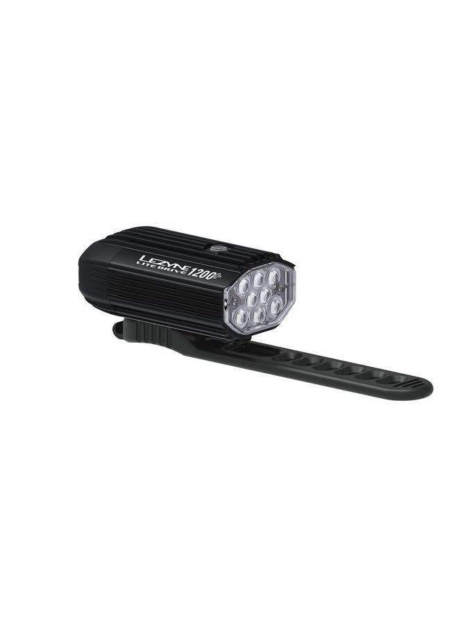 LEZYNE Lite Drive 1200+ Bicycle Front Light, 1200 Lumen, White Led, Road, Mountain, Gravel Bike, Usbc Rechargeable  - Image 4