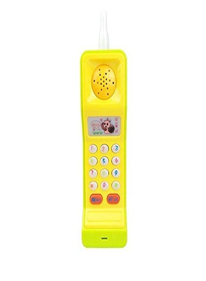 PANSHUB Mini Funny Mobile Phone Musical Cordless Light and Sound Cartoon for Kids Toy Colorful Smart Feature Toy (Multi Color) - Image 1