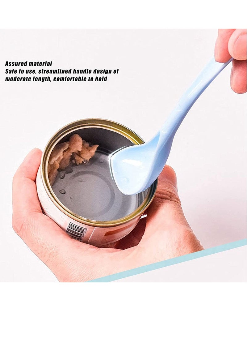 أغطية علب طعام الحيوانات الأليفة وملعقات، أغطية علب عالمية من السيليكون خالية من BPA لطعام الكلاب والقطط، غطاء علبة واحد يناسب معظم أحجام علب طعام الكلاب والقطط القياسية باللون الأخضر - Image 3