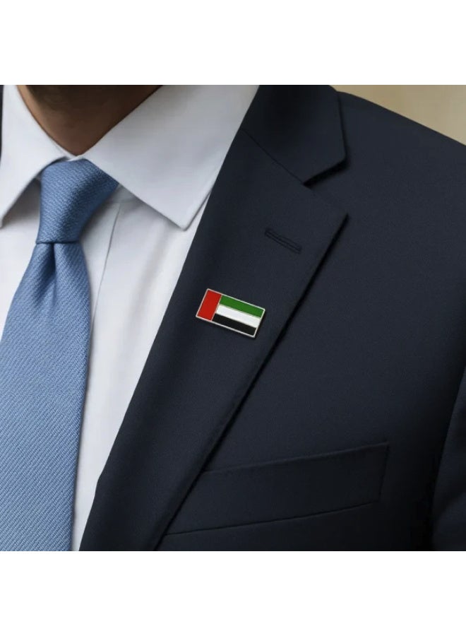 Yuwell 6 Pieces UAE National Day Flag Badge Premium Metal Magnetic Lapel Pin, Rectangle UAE Flag Brooch Emblem, Durable Magnetic Pin for Clothing, Gifts, Collectors, Party Supplies & National Day Decorations - Image 4