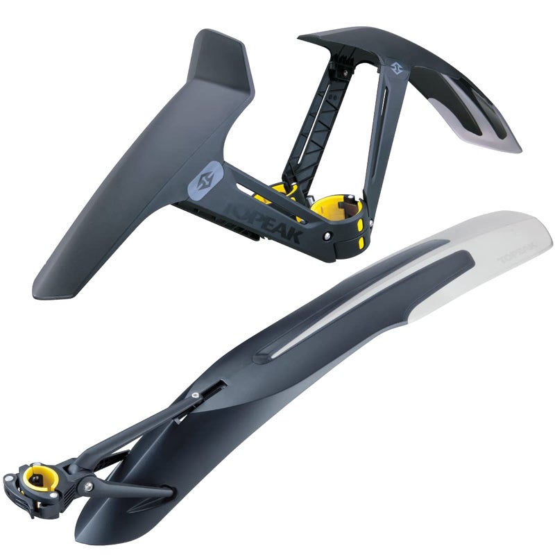 Topeak DeFender XC1 & XC11 Set for 29" Bikes â€“ Front & Rear Mudguard Kit with Adjustable Angles, High-Impact Plastic & Polished Underside for Dirt Prevention - Image 1