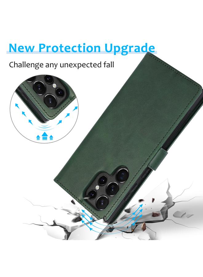 S-TOP Case For Samsung Galaxy S23 Ultra 5G Calf Texture 2 in 1 Detachable Magnetic Back Cover Leather Case - Image 5