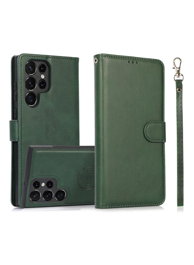 S-TOP Case For Samsung Galaxy S23 Ultra 5G Calf Texture 2 in 1 Detachable Magnetic Back Cover Leather Case - Image 1