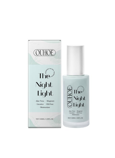 Hyaluronic Acid Moisturizing Serum, Oil-Free Hydrating Formula with Aloe Vera, Mugwort, and Licorice for Deep Moisture