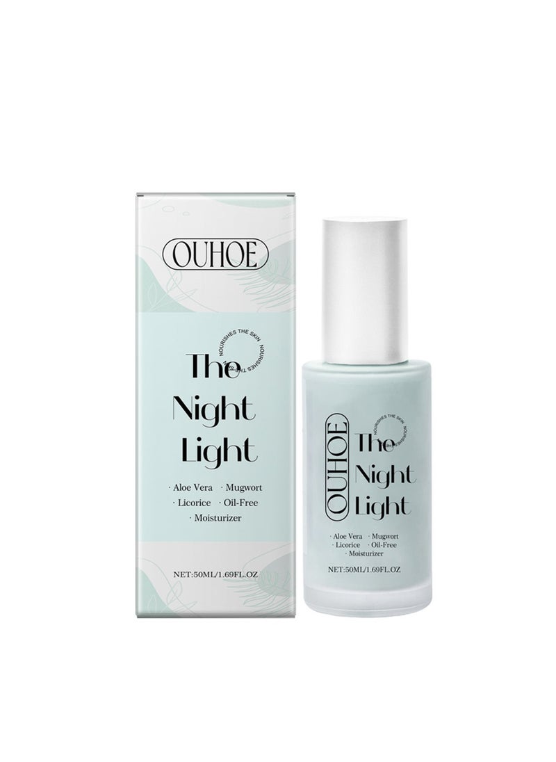 Hyaluronic Acid Moisturizing Serum, Oil-Free Hydrating Formula with Aloe Vera, Mugwort, and Licorice for Deep Moisture